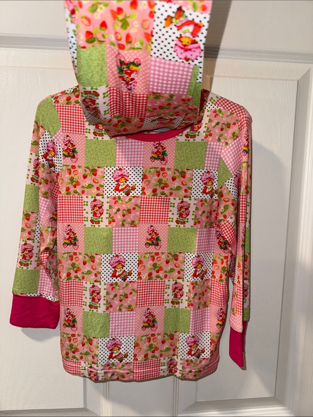 Strawberry Patchwork Bamboo Pajama Set Size 3T